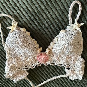 Mermaid Crochet Top and Shell Crown